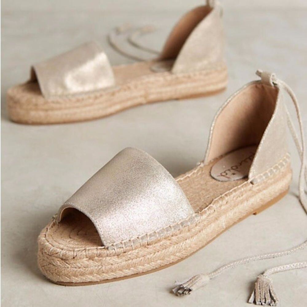 Splendid | Edna Metallic Leather Espadrilles - Picture 5 of 11